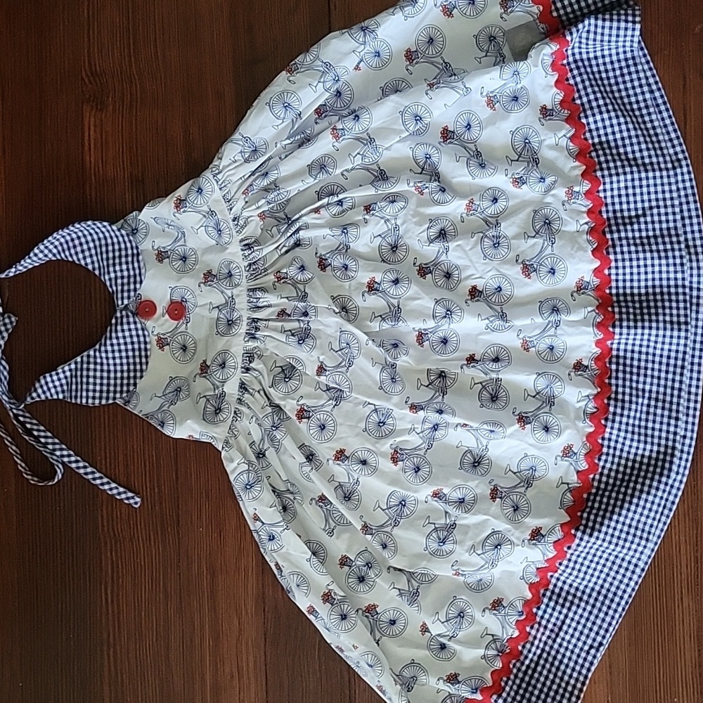 Eleanor Rose bicycles halter dress size 6-7